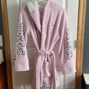 VS PINK limited edition pink robe size XS/S